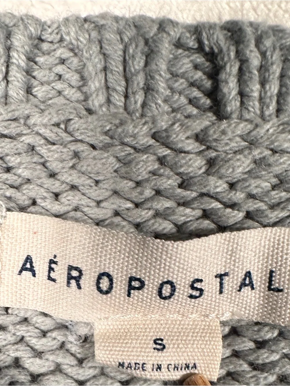 Aeropostale Men's Crewneck Sweater in Dusty Blue